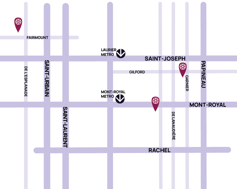 Map of our Little Brothers Boutiques locations